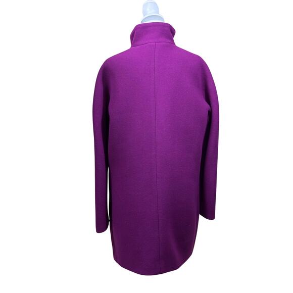 J. Crew New Cocoon Coat, magneta, minimalist, modern classic, statement coat - Picture 2 of 7